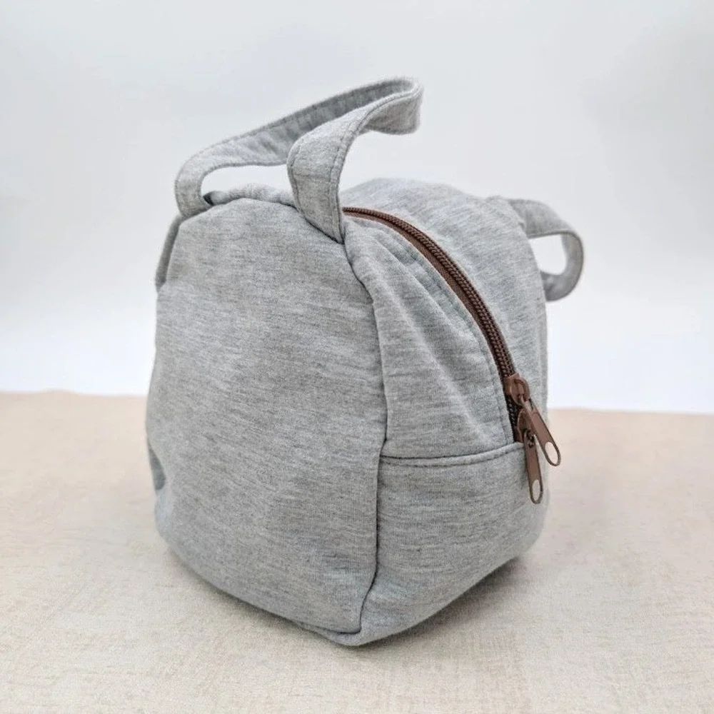 Totoro Pouch Lunch Bag Gray Fabric‎ Mini Size Travel